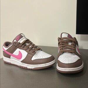 Nike Brown and Pink Sneakers